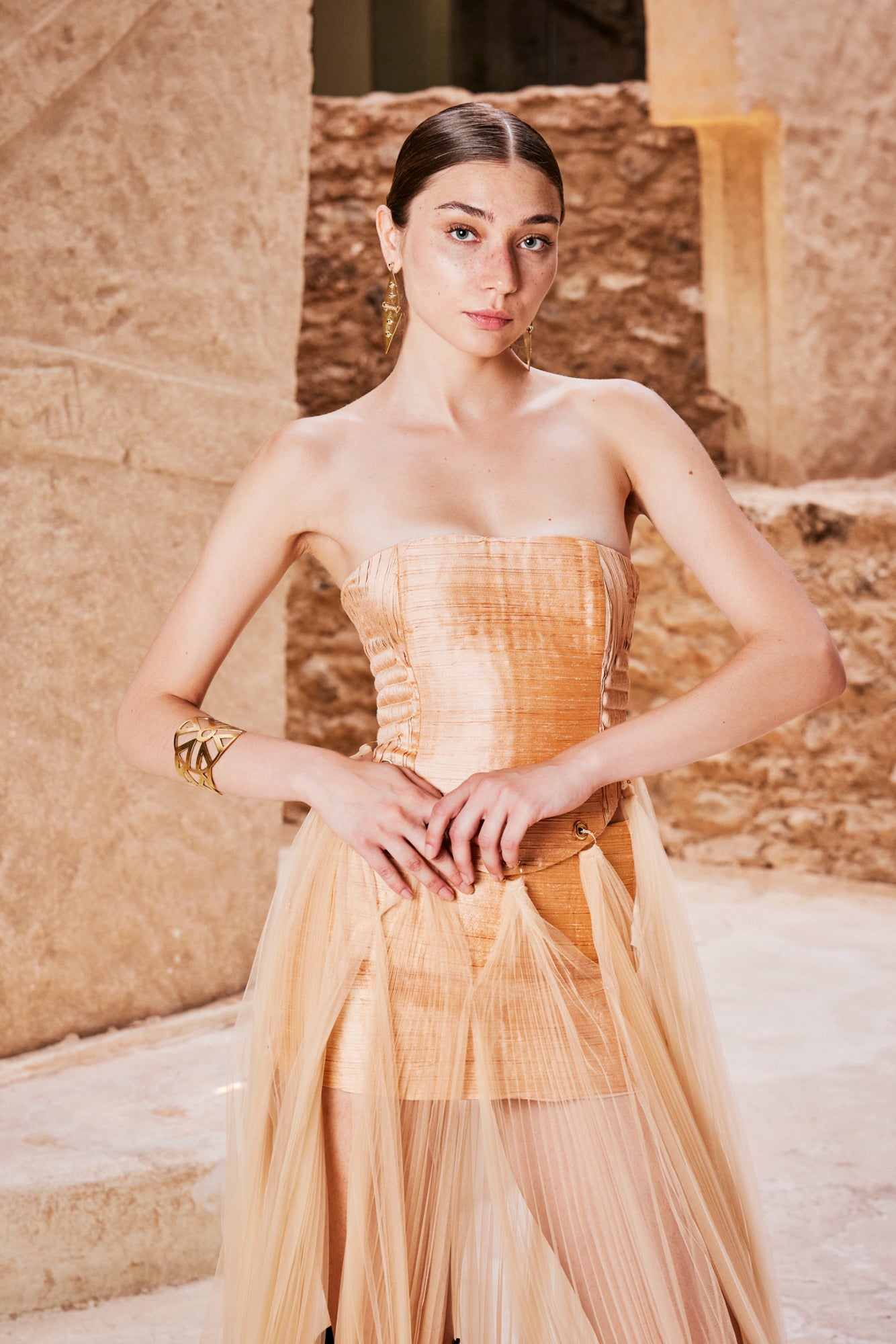 Christa Tafetta Elbise