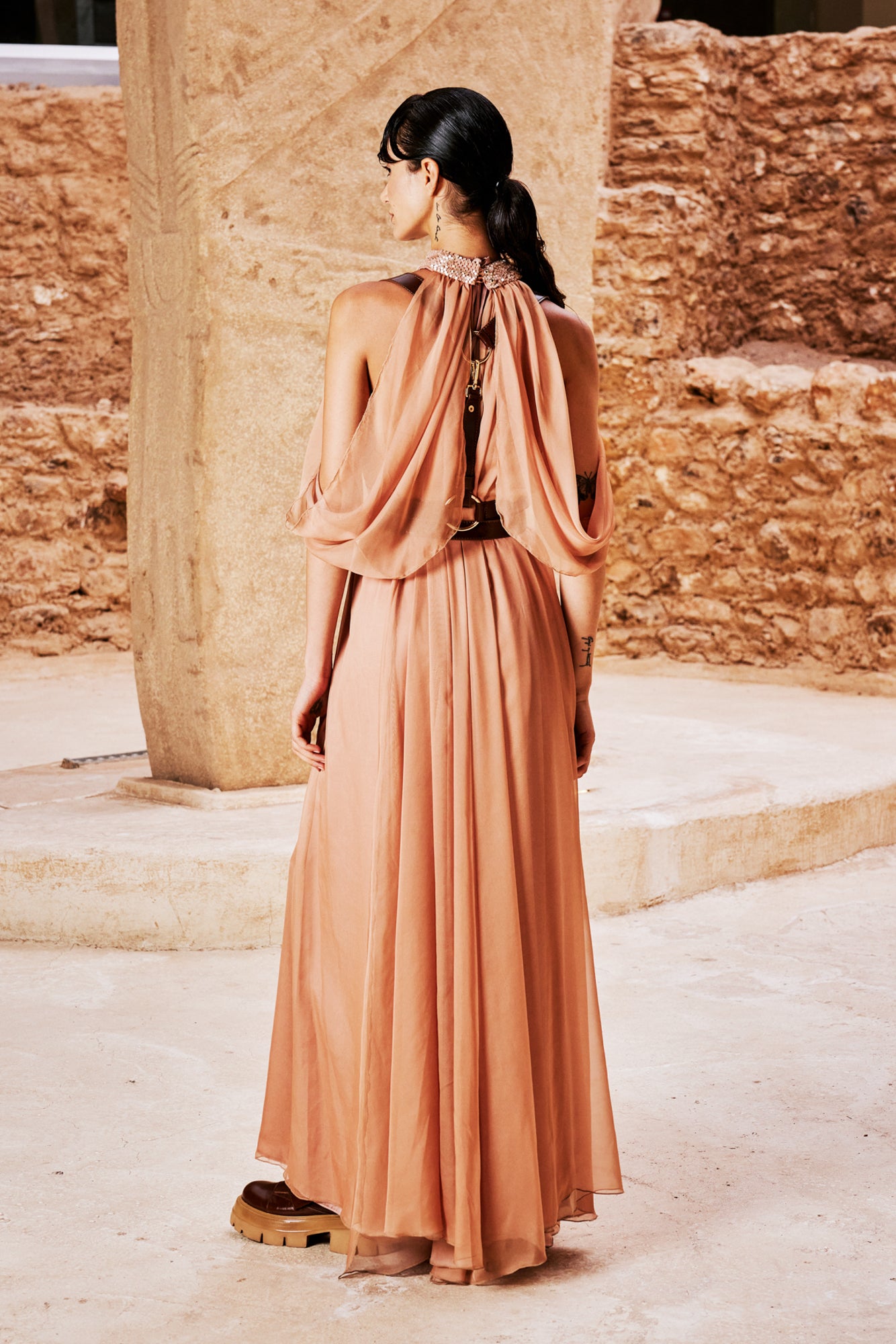 Justina Maxi Elbise
