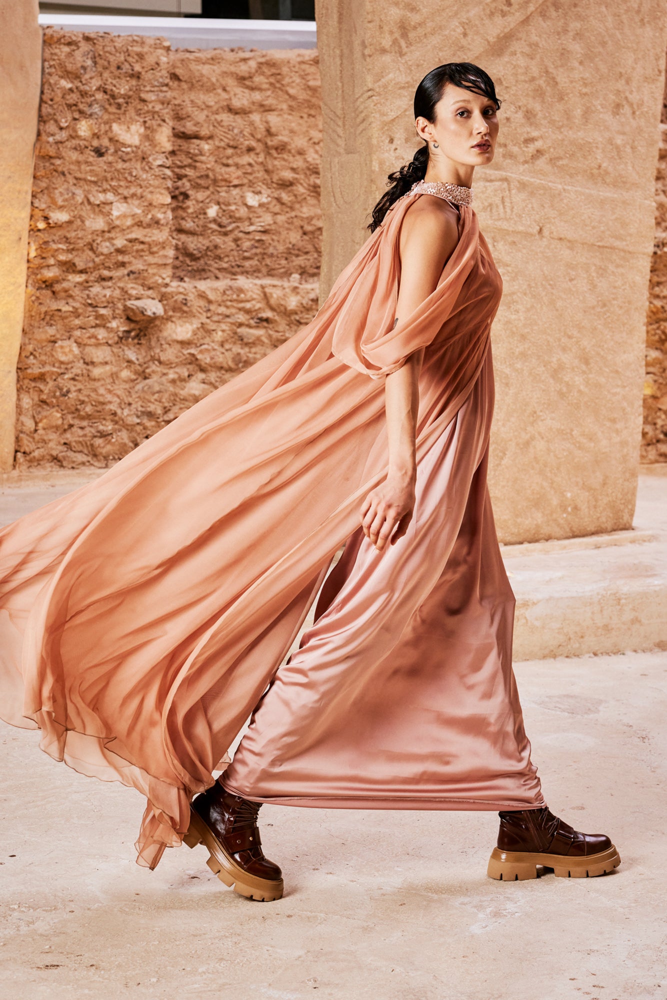 Justina Maxi Elbise