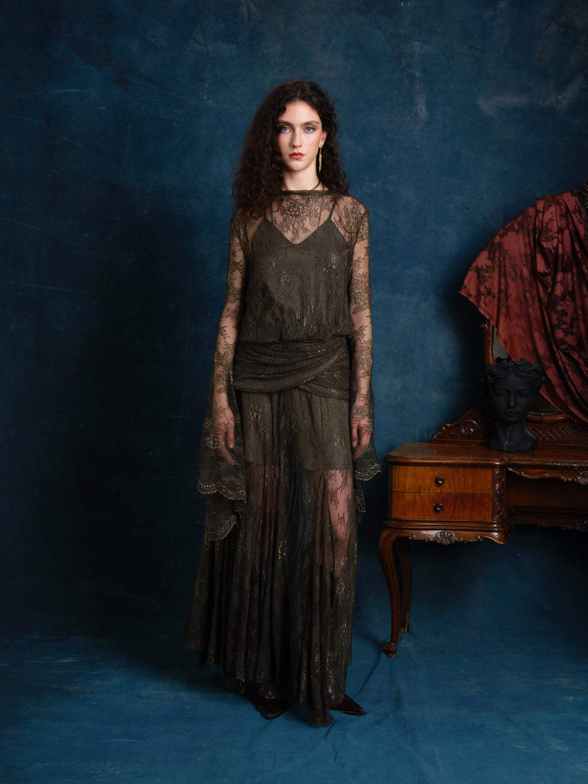 Alessandra Dantel Maxi Elbise