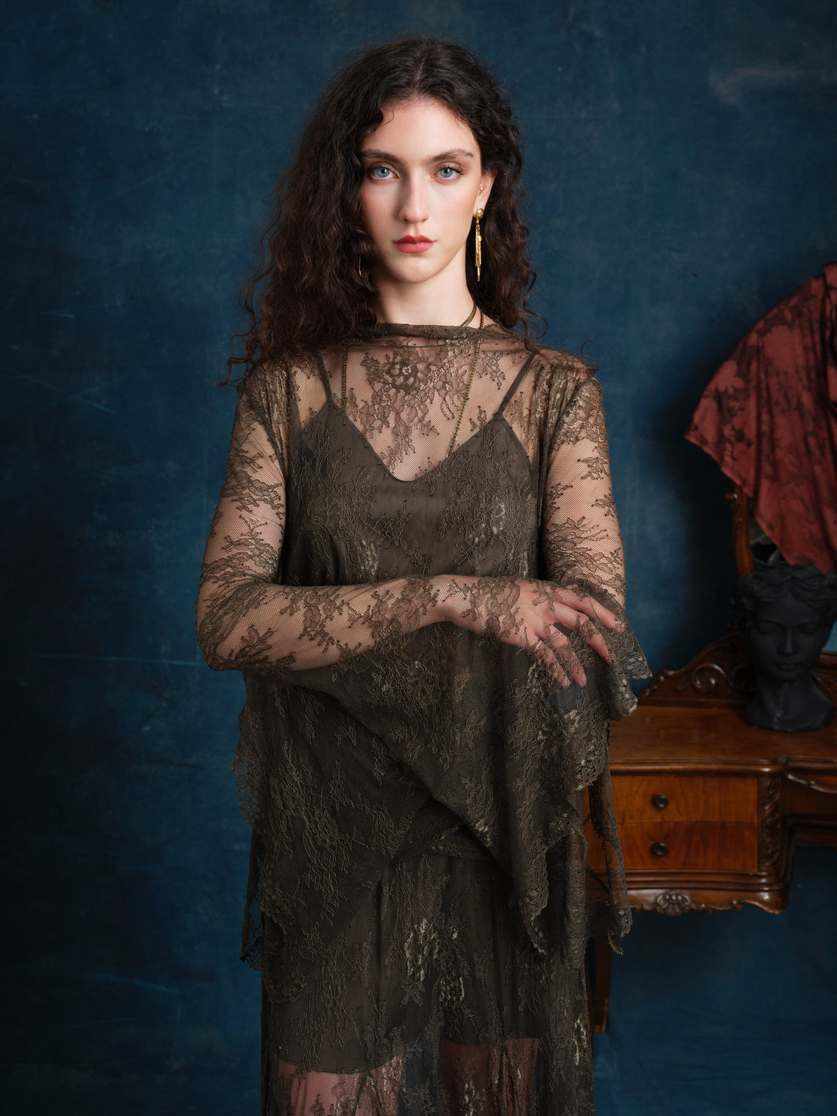 Alessandra Dantel Maxi Elbise