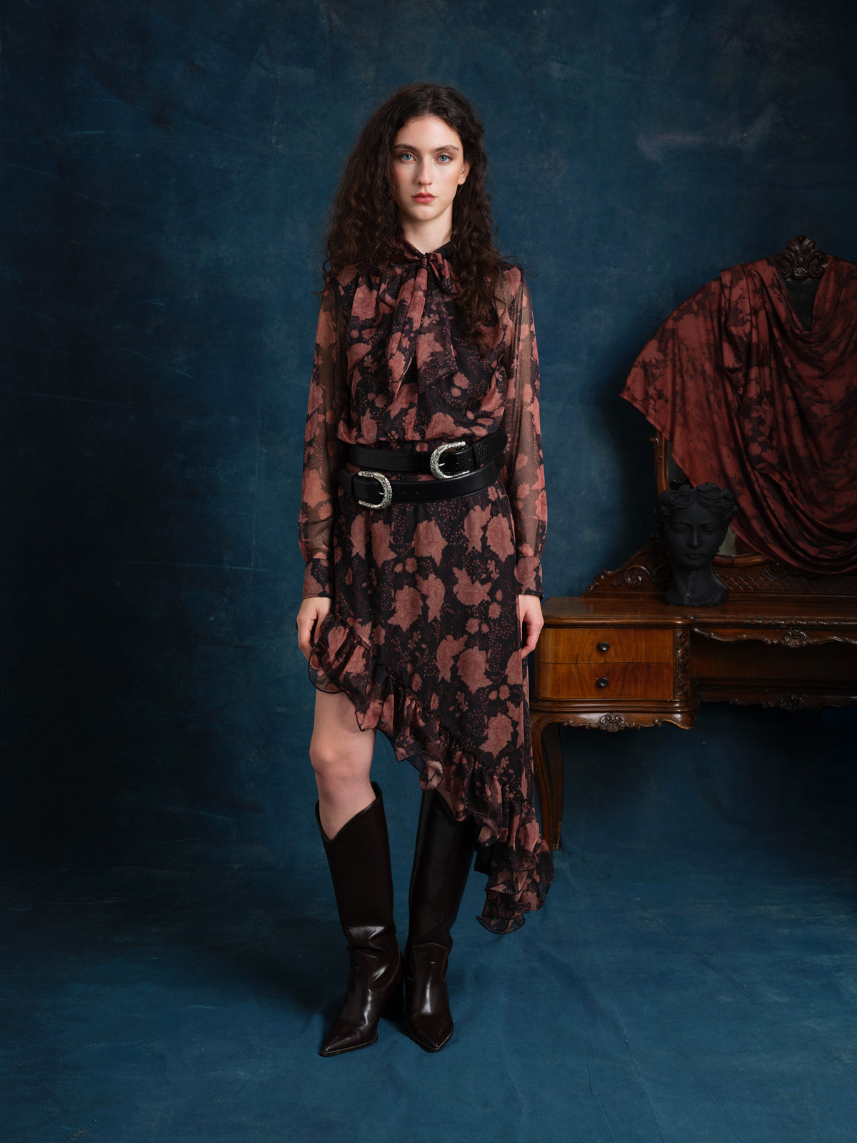 Fiorella Midi Elbise